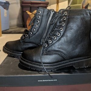Demonia Combat Boots (vegan leather)